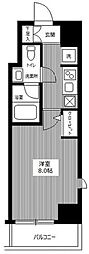 アイル東京深川 1Kの間取図画像