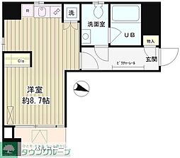 レオーネ三越前 ワンルームの間取図画像