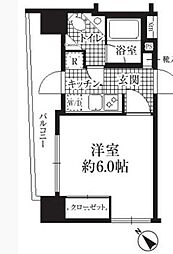 HF銀座レジデンス 1Kの間取図画像