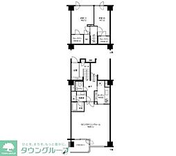 参宮橋マンション 2LDKの間取図画像