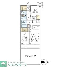 目黒区緑が丘1丁目マンション 1SLDKの間取図画像