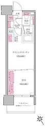 レジディア門前仲町プレイス 1DKの間取図画像