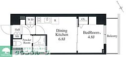 ラティエラ秋葉原 1DKの間取図画像