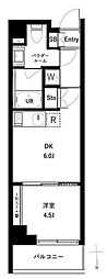 アーバンパーク亀戸2 1DKの間取図画像