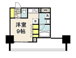 パークアクシス東陽町・親水公園 ワンルームの間取図画像
