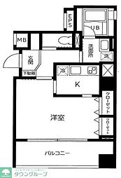 ダイナ大島 1Kの間取図画像
