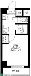 セイントパレス 1Kの間取図画像