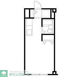 ビレッジヒル上大崎 1Kの間取図画像