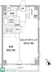 THECUBE 1LDKの間取図画像