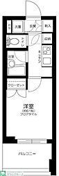パレステュディオ芝浦シティ 1Kの間取図画像