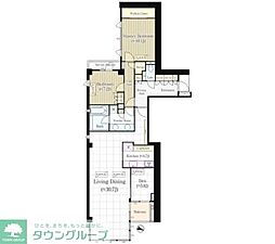 THEIMPREST高輪 2SLDKの間取図画像