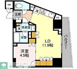 リーラ品川戸越 1LDKの間取図画像