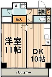 メイフラワー西片 1LDKの間取図画像