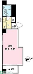 ボーン芝パーク桑田ビル ワンルームの間取図画像