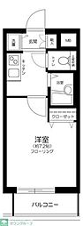 ルモンド南麻布 1Kの間取図画像