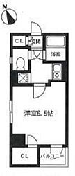 ラング・タワー京橋 1Kの間取図画像