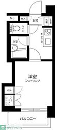 アプレシティ三田 1Kの間取図画像
