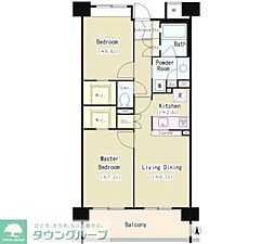 ATGPark東品川 2LDKの間取図画像