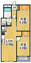 泉ヶ丘コーポラス  ｜ 大阪府堺市南区高倉台2丁（賃貸マンション2LDK・6階・50.22㎡） その2