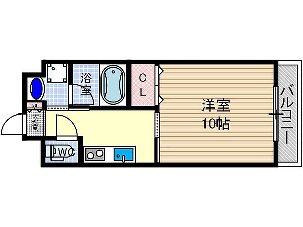 協同レジデンス摂津富田 ｜大阪府高槻市大畑町(賃貸マンション1K・4階・34.32㎡)の写真 その2