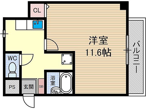 アクティスセンリ ｜大阪府摂津市千里丘東１丁目(賃貸マンション1K・2階・35.28㎡)の写真 その2