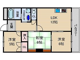 サングリーン春日丘  ｜ 大阪府茨木市南春日丘３丁目（賃貸マンション3LDK・2階・60.00㎡） その2