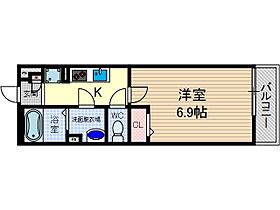 リブリ千里丘  ｜ 大阪府摂津市千里丘２丁目（賃貸アパート1K・3階・22.35㎡） その2