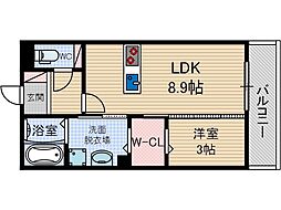 ヘルト・シュトラーセ 1階1LDKの間取り