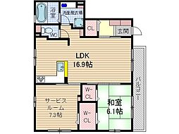 シャトーUMAKAWA 1階/-