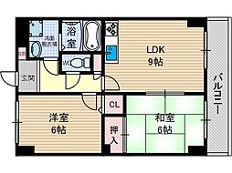PLUMDECENT 2LDKの間取図画像