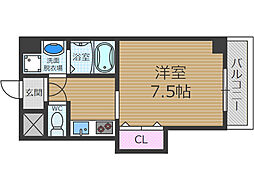MOREMAISON 1Kの間取図画像
