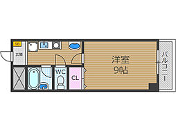 ステュディオリヴァージュ 1Kの間取図画像