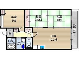 ボン・メゾンフタバ 3LDKの間取図画像