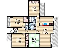 マウントビュー西田中 9階