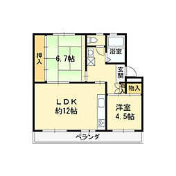 富田団地71号棟 4階