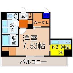 ルーエ金山 1Kの間取図画像