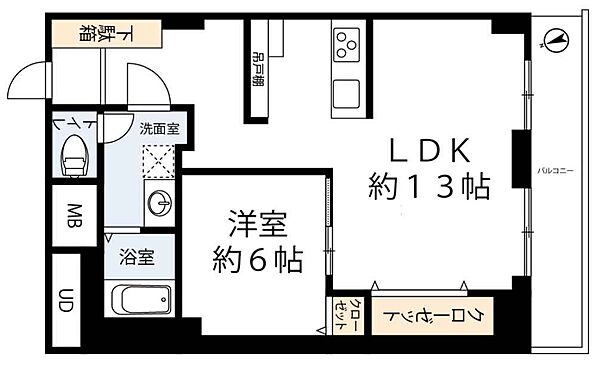 秀和幡ヶ谷レジデンス 533｜東京都渋谷区幡ヶ谷1丁目(賃貸マンション1LDK・5階・54.81㎡)の写真 その2