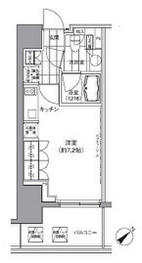 パークハビオ渋谷 1210｜東京都渋谷区渋谷3丁目(賃貸マンション1R・12階・24.53㎡)の写真 その2