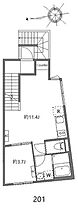 アピチェ戸越銀座  ｜ 東京都品川区平塚1丁目6-4（賃貸マンション1LDK・2階・37.74㎡） その2