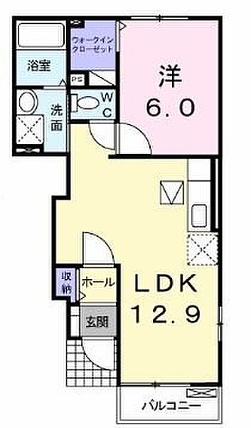 香川県さぬき市昭和(賃貸アパート1LDK・1階・42.98㎡)の写真 その2