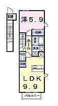 香川県高松市鹿角町（賃貸アパート1LDK・2階・41.98㎡） その2