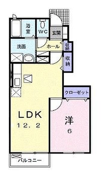 香川県高松市鹿角町(賃貸アパート1LDK・1階・43.86㎡)の写真 その4