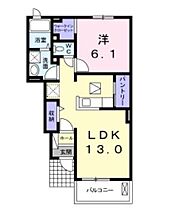 香川県丸亀市綾歌町岡田上（賃貸アパート1LDK・1階・45.77㎡） その2