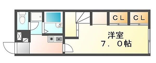 香川県高松市屋島中町(賃貸アパート1K・2階・23.18㎡)の写真 その4