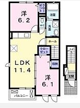 香川県丸亀市綾歌町富熊（賃貸アパート2LDK・2階・55.85㎡） その2