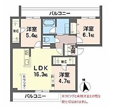 香川県高松市松縄町（賃貸アパート3LDK・3階・74.82㎡） その2