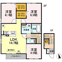 香川県高松市香南町由佐（賃貸アパート3LDK・2階・75.72㎡） その2