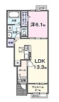 香川県丸亀市土器町西５丁目（賃貸アパート1LDK・1階・50.05㎡） その2