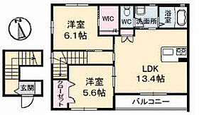 香川県高松市春日町（賃貸アパート2LDK・2階・63.69㎡） その2