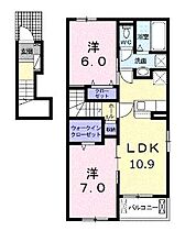 香川県綾歌郡宇多津町岩屋（賃貸アパート2LDK・2階・58.67㎡） その2